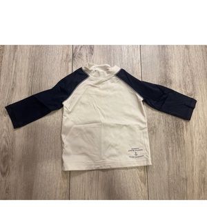 Janie and Jack 3-6 months white long sleeve Rashguard
